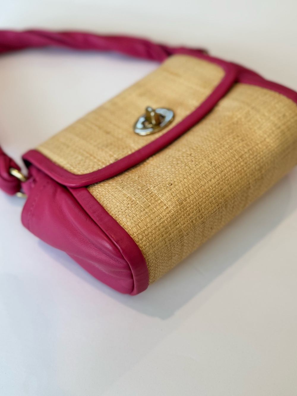 Vintage Coach Parker Straw Mini